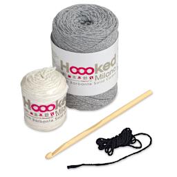 Hoooked DIY Animal Crochet Kits - Components of Donkey Kit