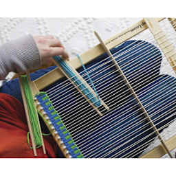 Friendly Loom - LapLoom A, Level 1, 12" x 16" project in progress