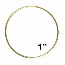 Pepperell Brass Plated Macramé Ring - 1"
