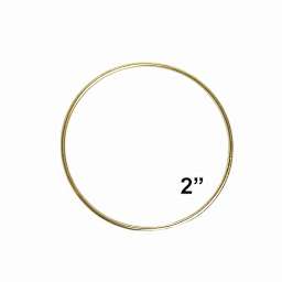Pepperell Brass Plated Macramé Ring - 2"