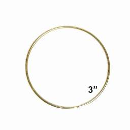 Pepperell Brass Plated Macramé Ring - 3"