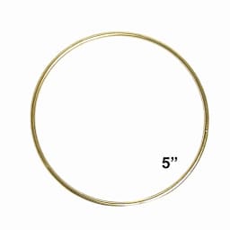 Pepperell Brass Plated Macramé Ring - 5"