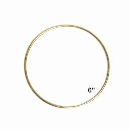 Pepperell Brass Plated Macramé Ring - 6"