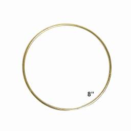 Pepperell Brass Plated Macramé Ring - 8"