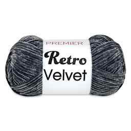 Premier Retro Velvet Yarn - Steel, skein