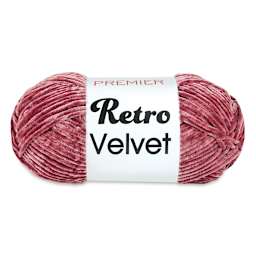 Premier Retro Velvet Yarn  - Rose, skein
