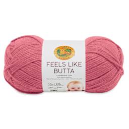 Lion Brand Feels Like Butta Yarn - Dusty Pink, front