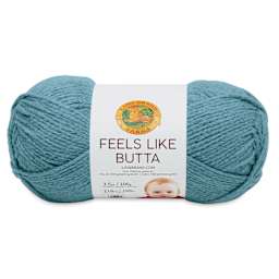 Lion Brand Feels Like Butta Yarn - Dusty Blue, front