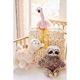 Lion Brand Feels Like Butta Yarn - finished stuffed animal examples