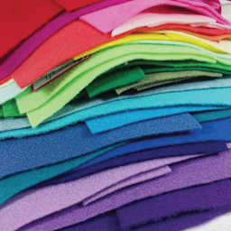 Kunin Classic Felt Sheets - Close-up of stacked felt sheets