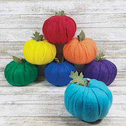 Kunin Classic Felt Sheets - Finished Felt pumpkins made from sheets
