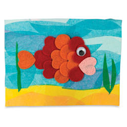 Roylco Felt Shapes - Picture of fish made with Felt Shapes
