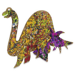 Roylco Collage-a-Saurus -Finished decorated Dinosaur