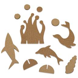 Roylco Sea Life Sculpture Pack - contents, dolphin and seal