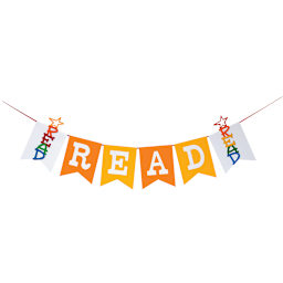 Sizzix Bigz Classroom Series XL Ribbon Banner Die - Banner stating "Read"
