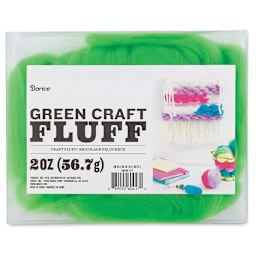 Darice Craft Fluff - Green - front of packaging