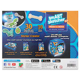 Flycatcher smART Sketcher Sticker Creator Set, back of the packaging.