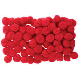 Creativity Street Pom Pons - Pile of Red Pom Pons