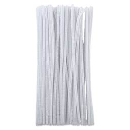 Creativity Street Jumbo Stems - White, Pkg of 100 - out of packaging