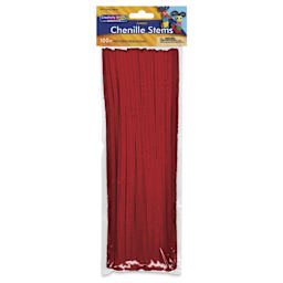 Creativity Street Jumbo Stems - Red, Pkg of 100 - front of packaging