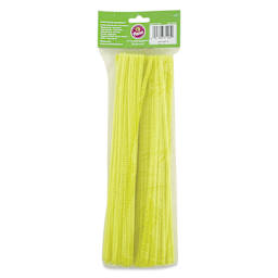 Creativity Street Jumbo Stems - Yellow, Pkg of 100, back of the packaging