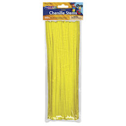 Creativity Street Jumbo Stems - Yellow, Pkg of 100 - front of packaging