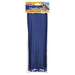 Creativity Street Jumbo Stems - Blue, Pkg of 100 - front of packaging