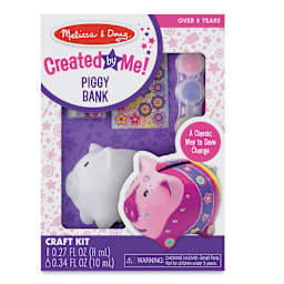 Created by Me Banks - Front of Piggy Bank package showing components
