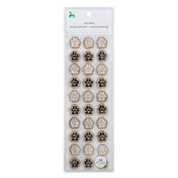 Momenta Wood Stickers - Front of Paw Prints Package
