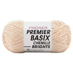 Premier Yarn Basix Chenille Brights Yarn - Shell