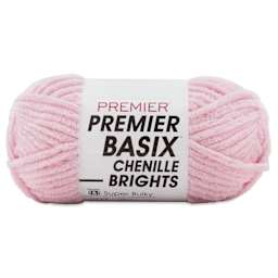 Premier Yarn Basix Chenille Brights Yarn - Cotton Candy