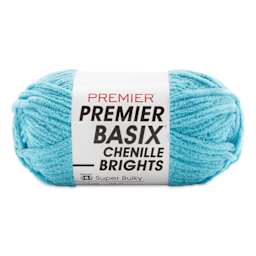 Premier Yarn Basix Chenille Brights Yarn - Seaside