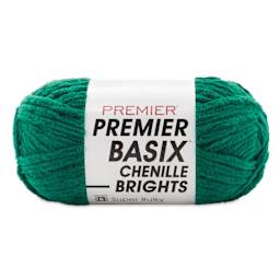 Premier Yarn Basix Chenille Brights Yarn - Emerald