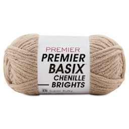Premier Yarn Basix Chenille Brights Yarn - Steel Cut Oats