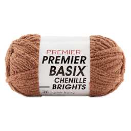 Premier Yarn Basix Chenille Brights Yarn - Caramel