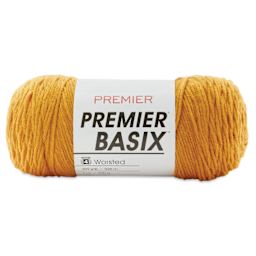 Premier Yarn Basix Worsted Yarn - Goldenrod