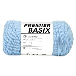 Premier Yarn Basix Worsted Yarn - Light Blue
