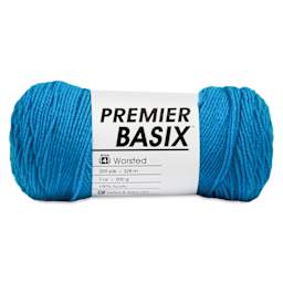 Premier Yarn Basix Worsted Yarn - Turquoise