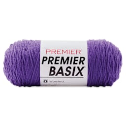Premier Yarn Basix Worsted Yarn - Dark Purple