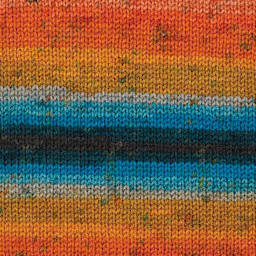 Premier Yarn Colorfusion DK Yarn - Painted Desert, 325 yards, knitted sample