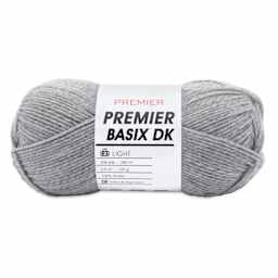 Premier Yarn Basix DK Yarn - Fog Gray, 306 yards