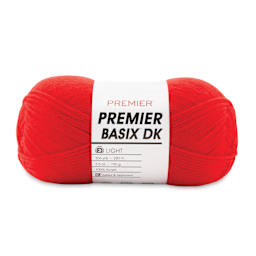 Premier Yarn Basix DK Yarn - Red, 306 yards