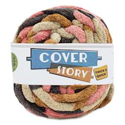 Lion Brand Cover Story Thick & Quick Yarn - Desert Rose, 39 yards