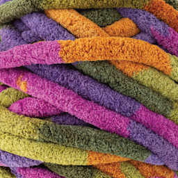 Lion Brand Cover Story Thick & Quick Yarn - Forest Path, close-up