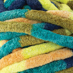 Lion Brand Cover Story Thick & Quick Yarn - Aquatic close-up