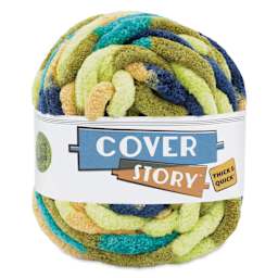 Lion Brand Cover Story Thick & Quick Yarn - Aquatic, 39 yards