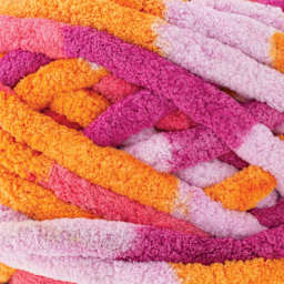 Lion Brand Cover Story Thick & Quick Yarn - Sunset close-up