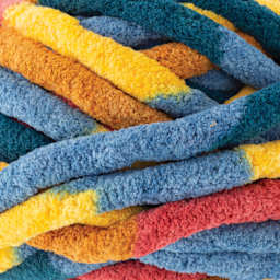 Lion Brand Cover Story Thick & Quick Yarn - River Rocks close-up