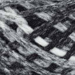 Lion Brand Cover Story Chainette Yarn - Black close-up