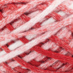 Lion Brand Cover Story Chainette Yarn - Red close-up